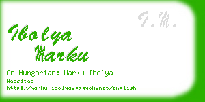 ibolya marku business card